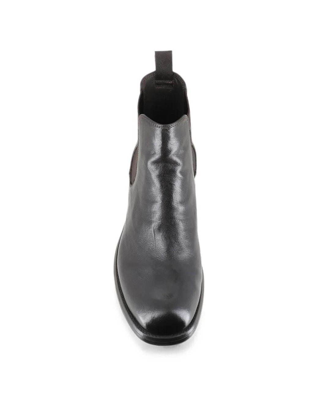 Officine Creative Gray Elasticated-Panel Pull-Tab Boots for men