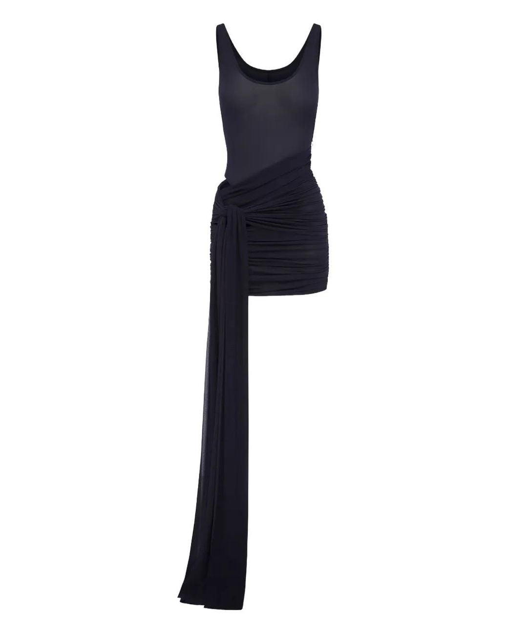 Alex Perry Ruched Mini Dress in Blue | Lyst