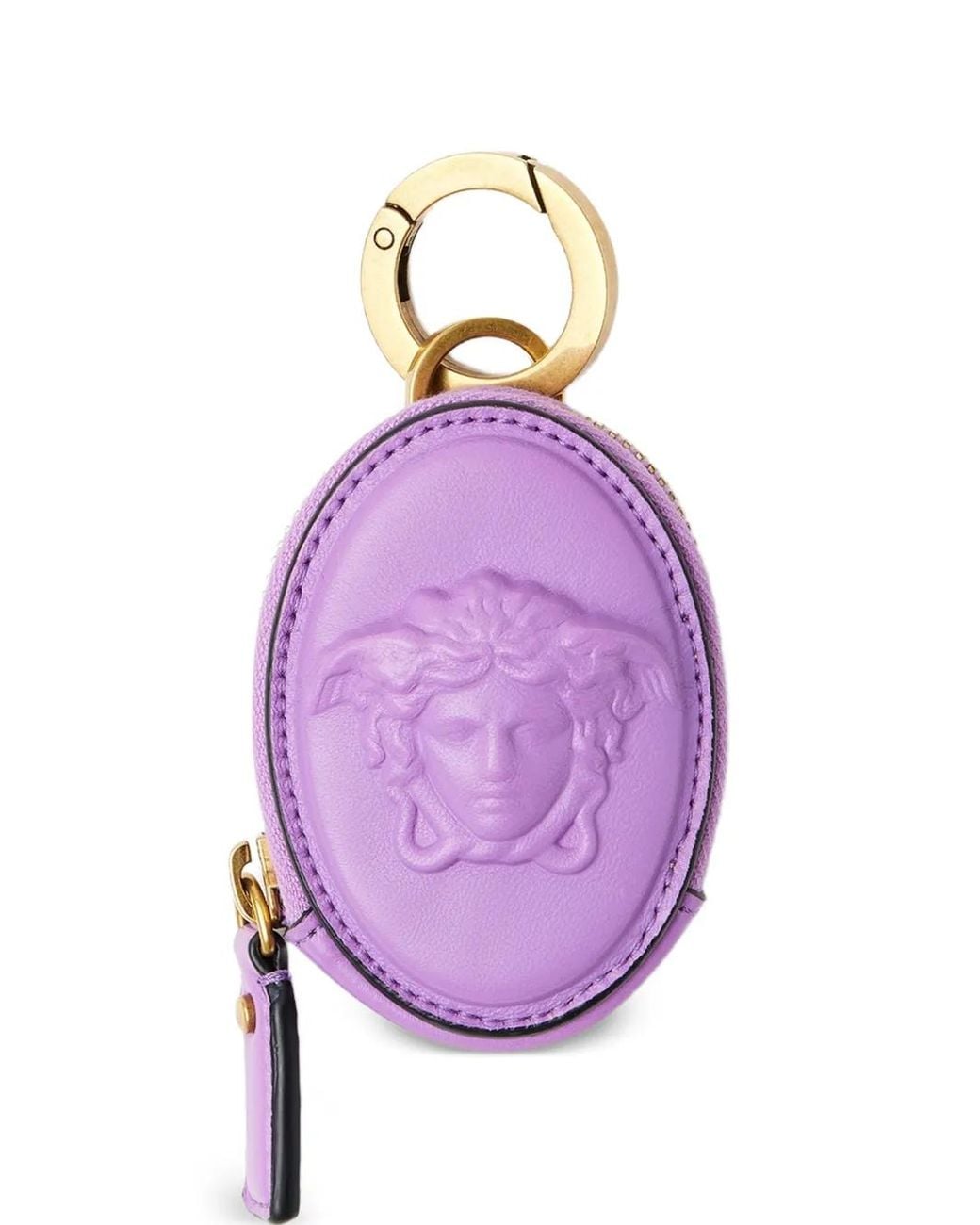 Versace Purple Lou Nappa Coin Purse