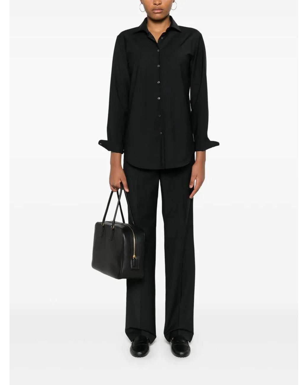 DR. HOPE Black Plain Shirt