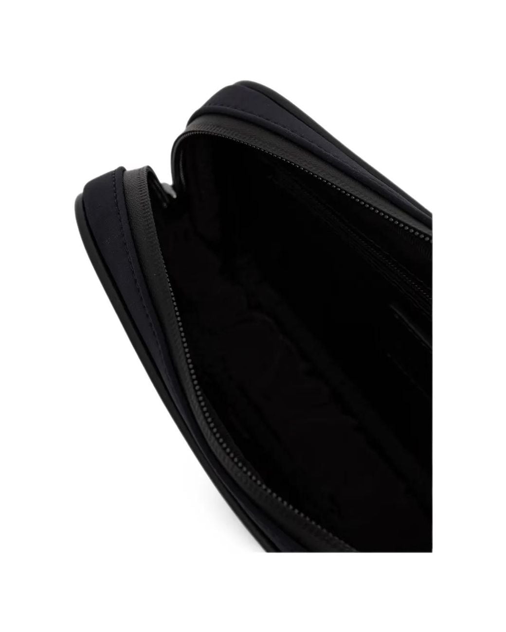 Emporio Armani Blue Logo-Patch Belt Bag for men