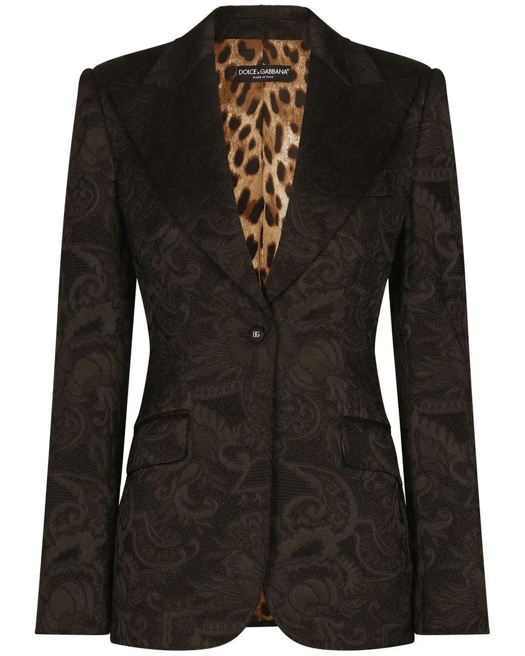 Dolce & Gabbana Black Single-breasted Blazer Jacket