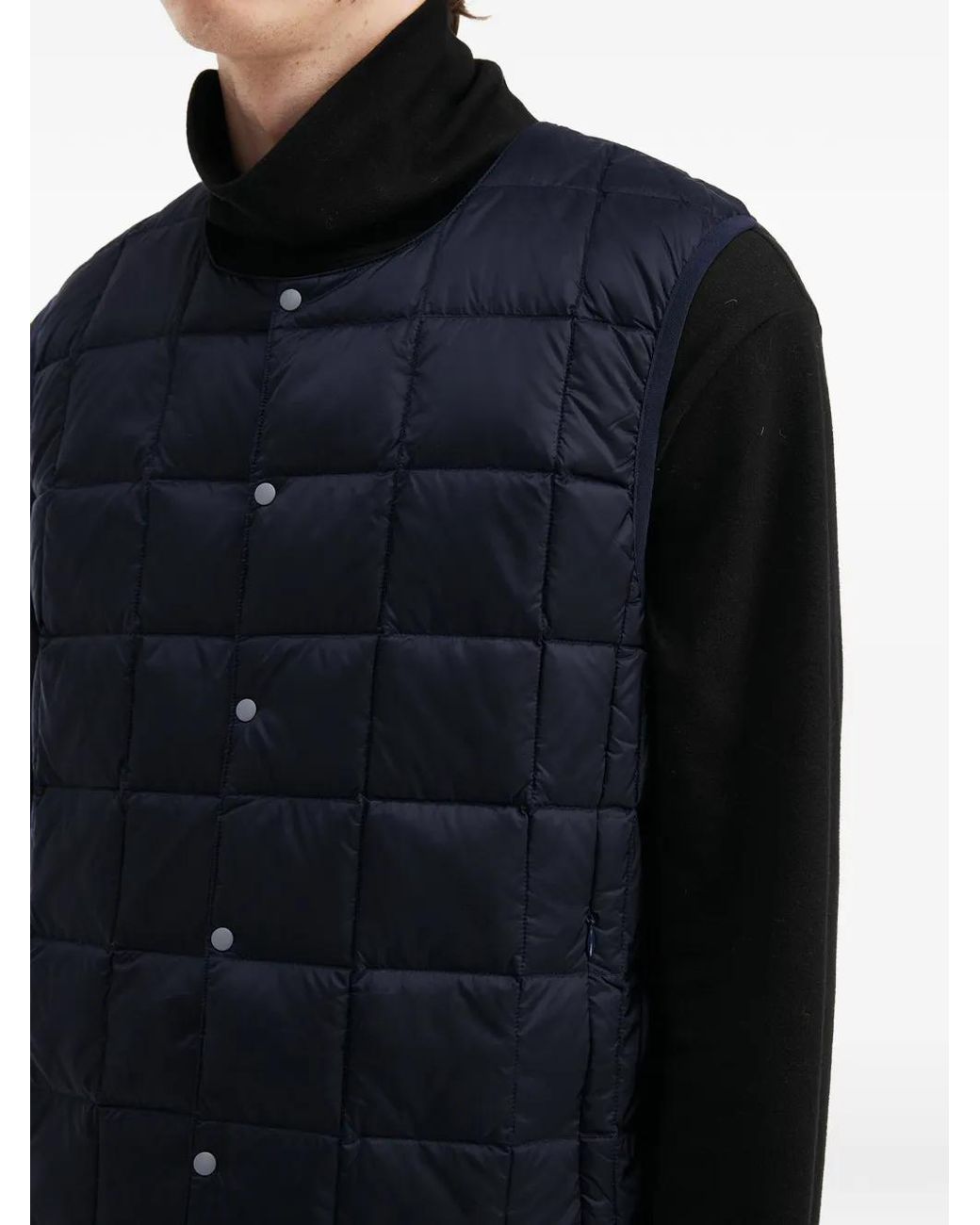 Chaleco Acolchado Con Botones Taion de hombre de color Blue