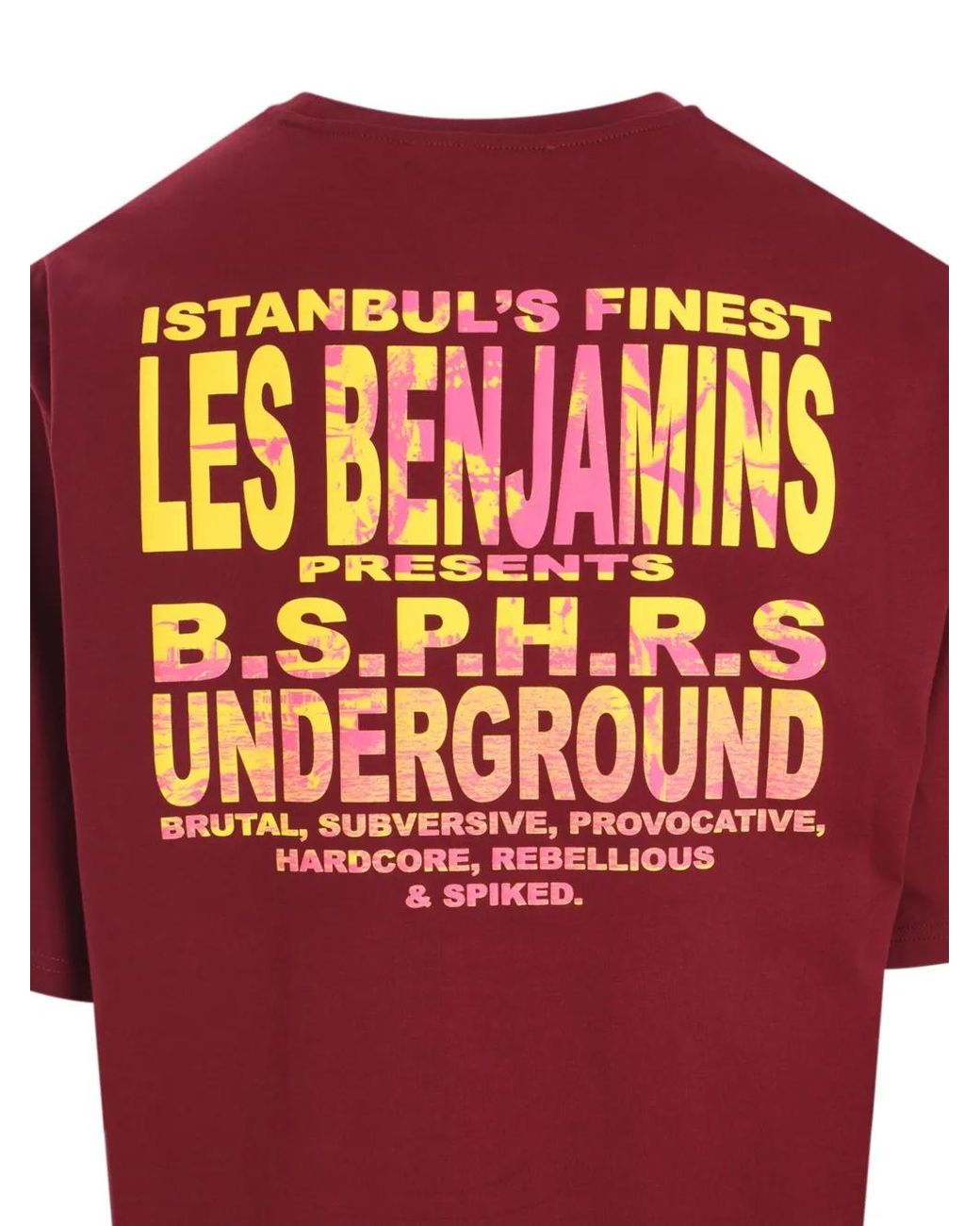 Les Benjamins Red Graphic-Print T-Shirt for men