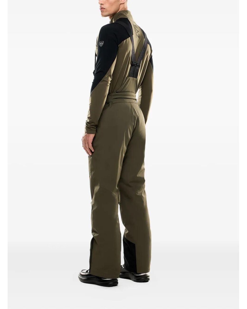 Pantaloni Da Sci Con Bretelle di EA7 in Green da Uomo
