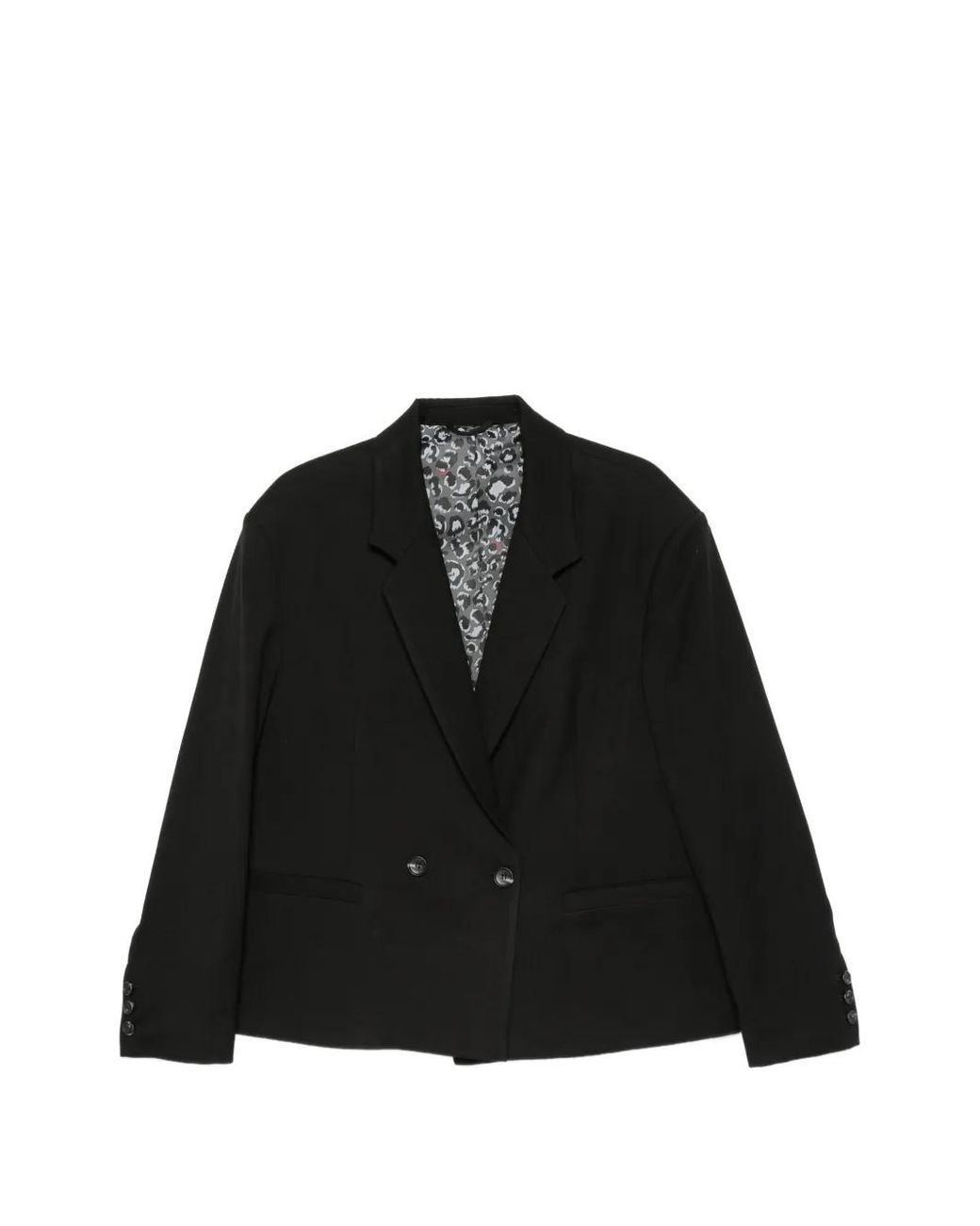 Imperial Black Double-Breasted Cotton Jacket for men