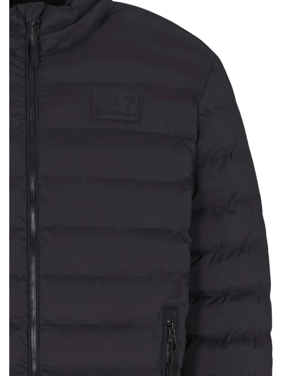 EA7 Blue Veste À Design Matelassé for men
