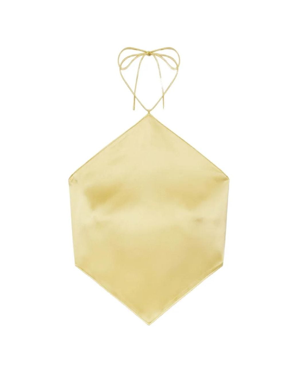 ÉTERNE Metallic Freya Halterneck Top