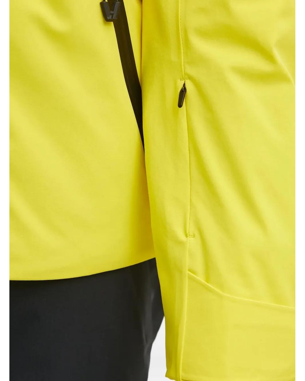 EA7 Yellow Panelled Hooded Performance Jacket for men