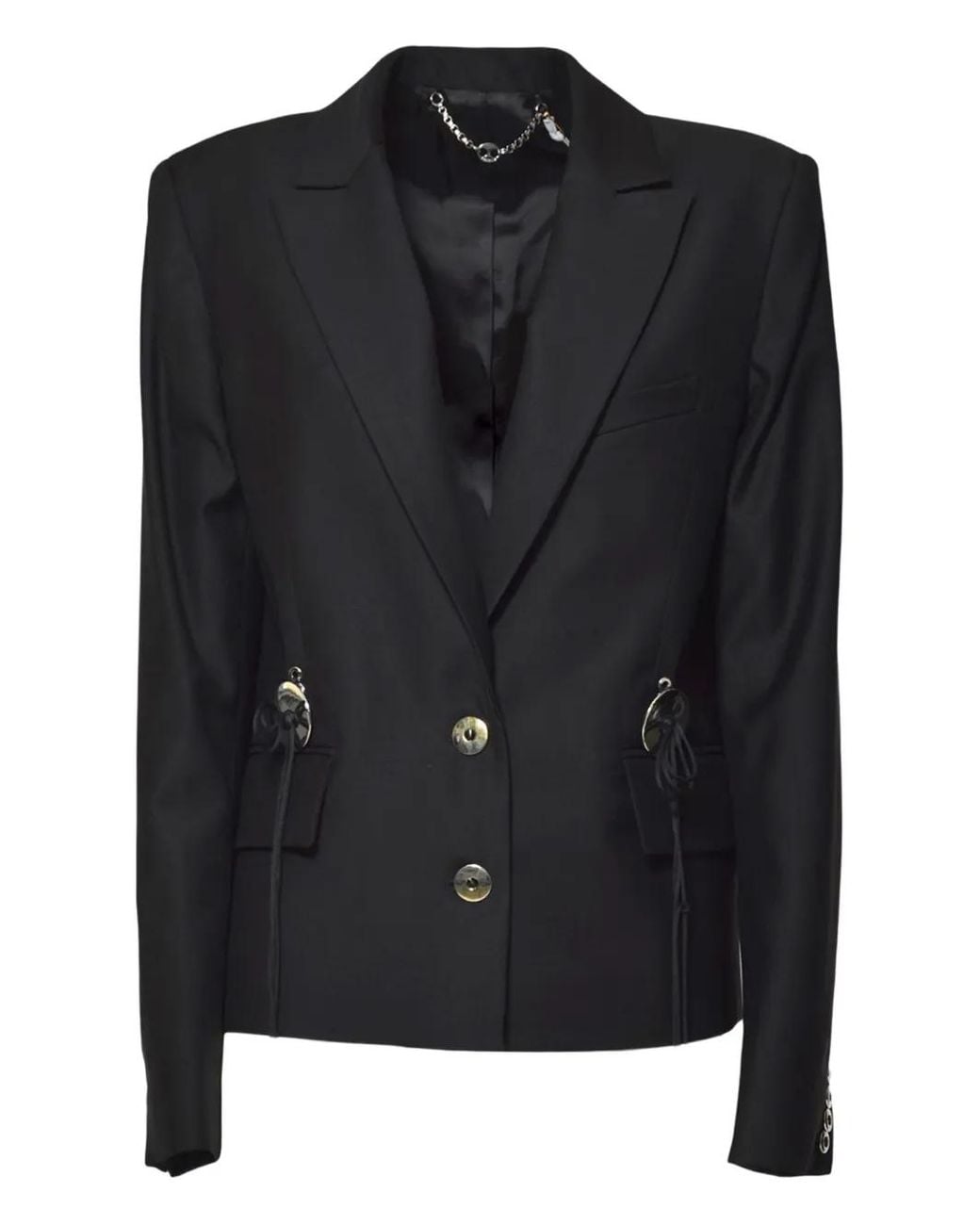 Rabanne Black Buttoned Blazer