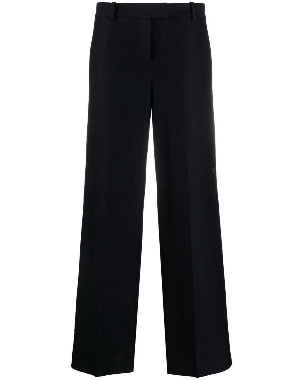 Circolo 1901 Cotton Cropped Straight-leg Trousers in Blue - Lyst