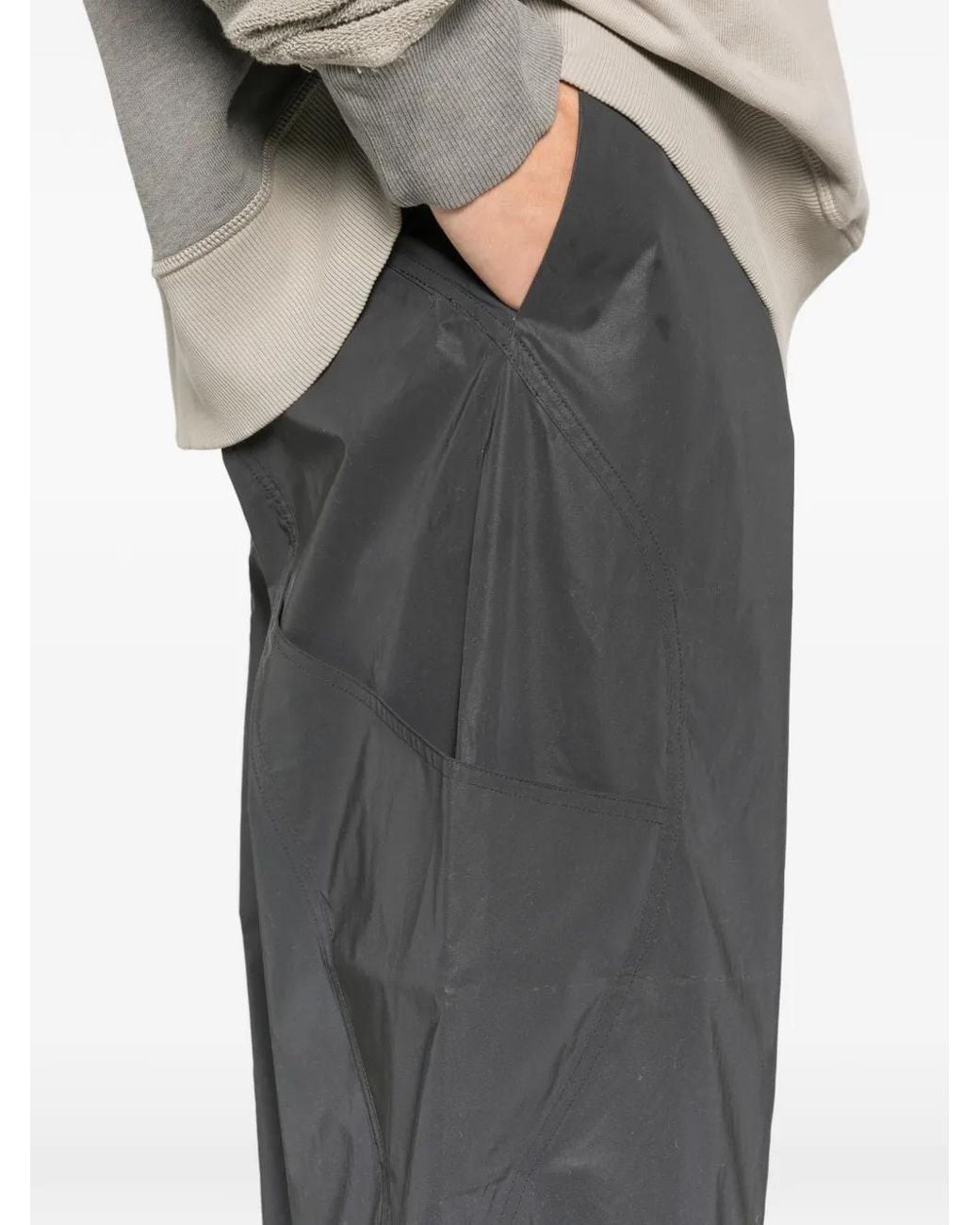 HELIOT EMIL Gray Panelled Trousers for men