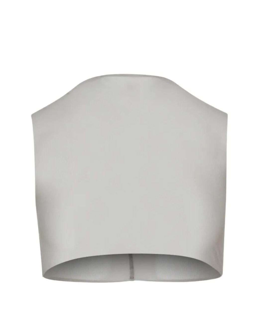 Rick Owens Gray Sleeveless Crop Top