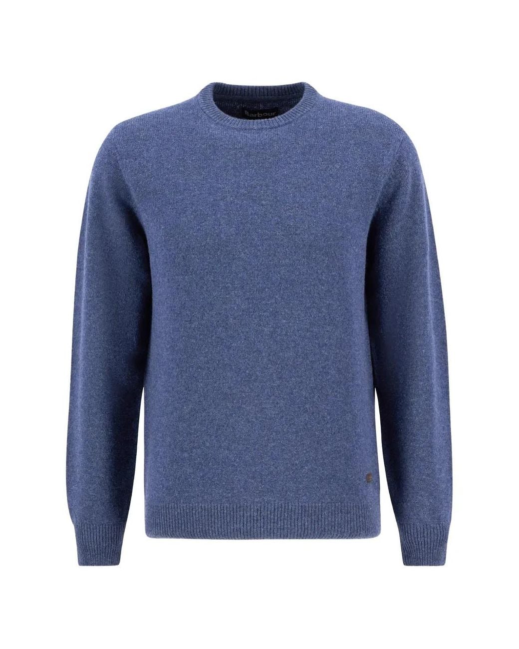 Barbour Blue Crewneck Jumper for men
