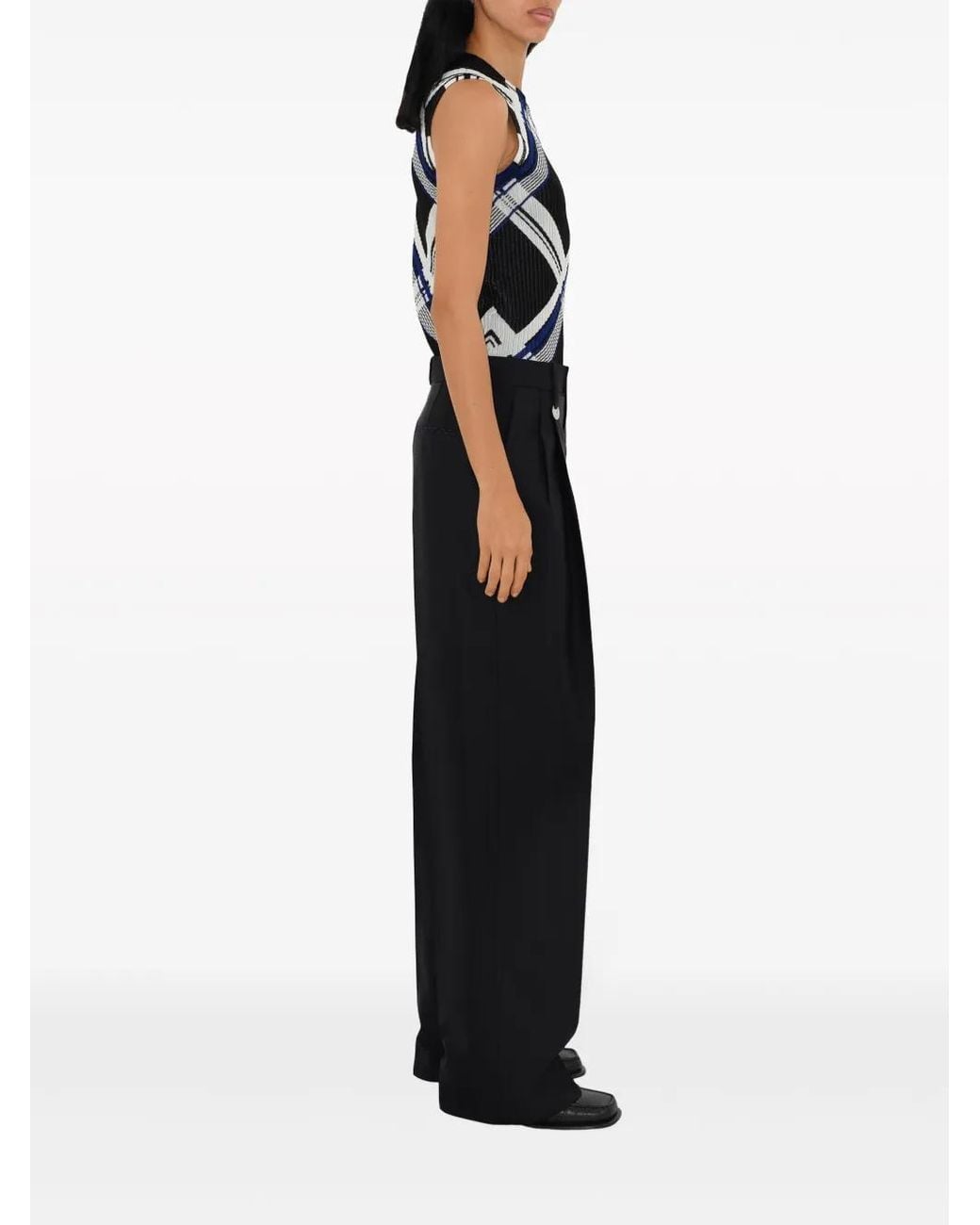 Burberry Black Silk Top