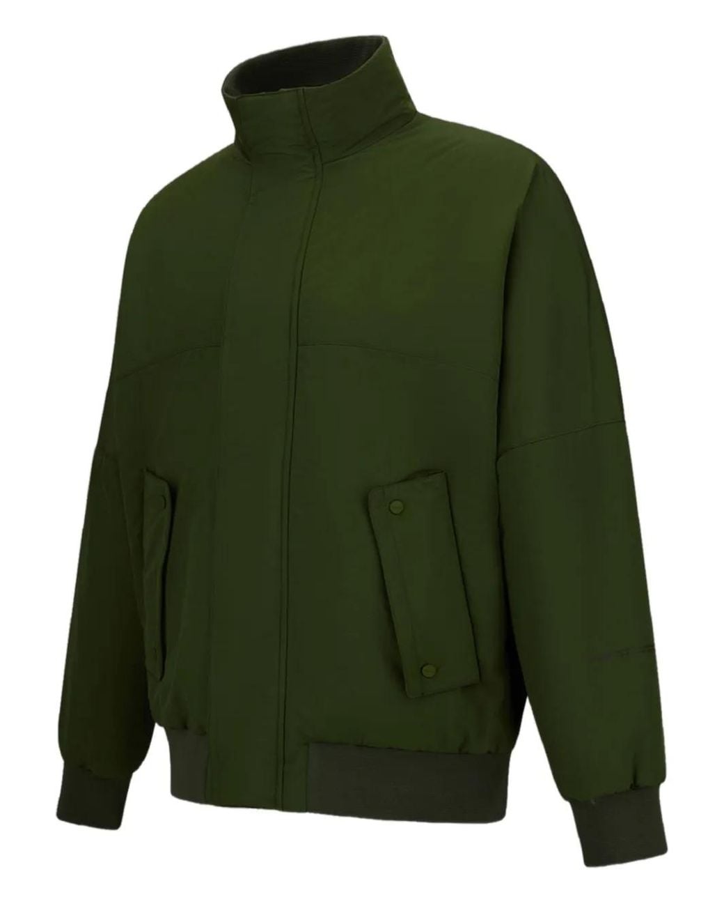 Herno Green Laminar High-Neck Bomber Jacket for men