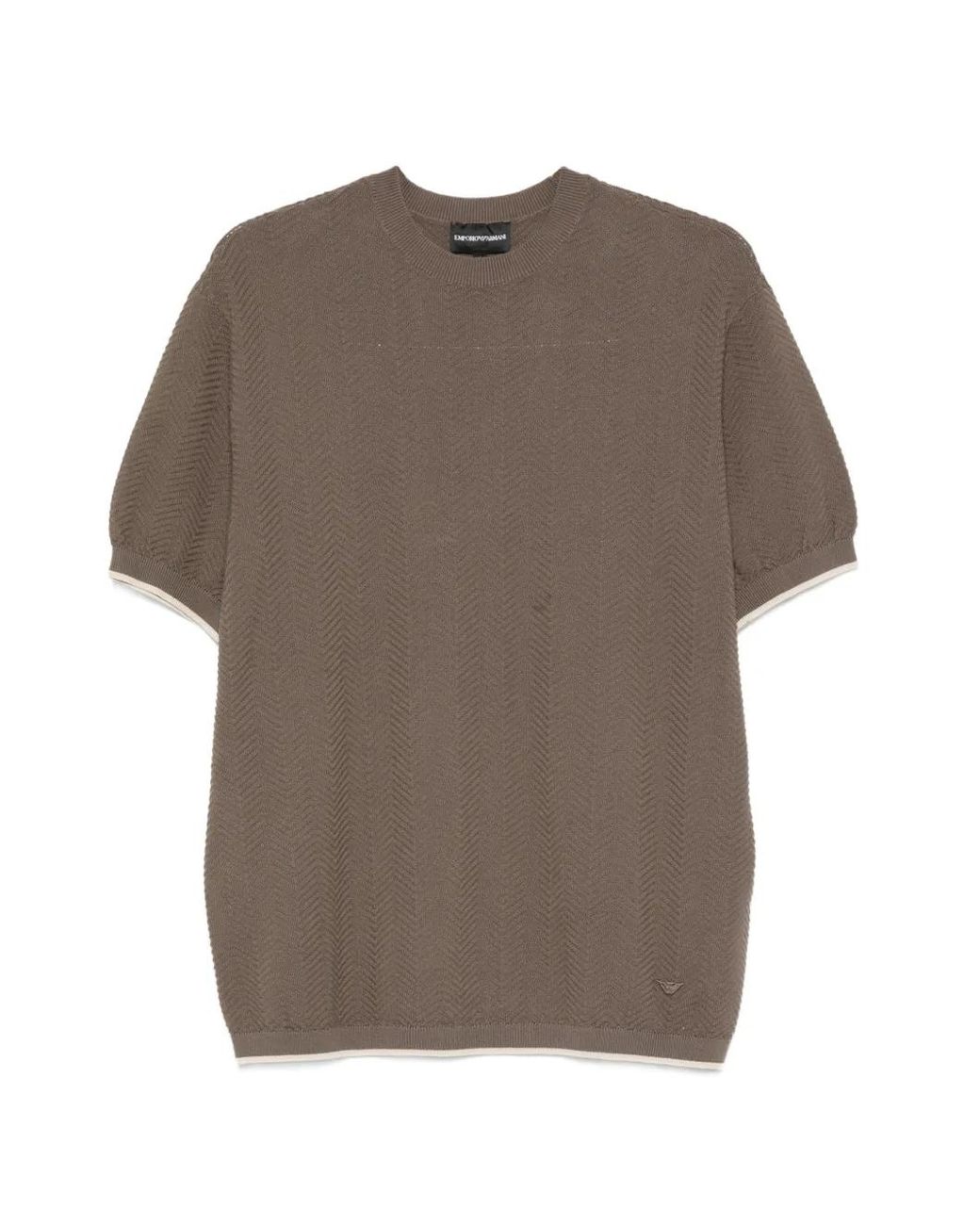 Emporio Armani Brown Short-Sleeve T-Shirt for men