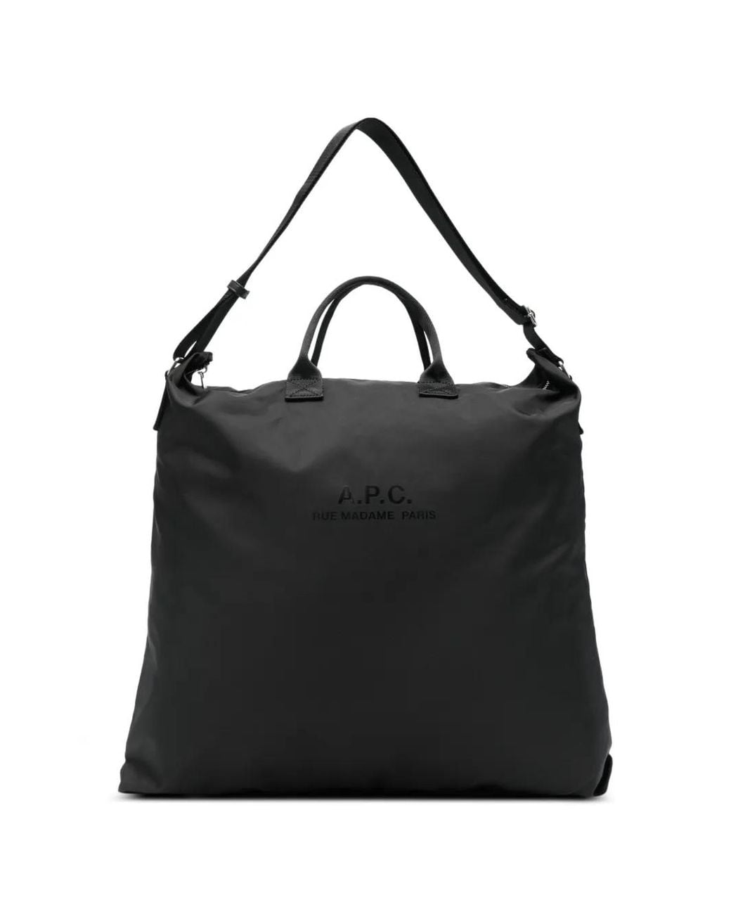 Borsa Messenger Con Tracolla Regolabile di A.P.C. in Black da Uomo
