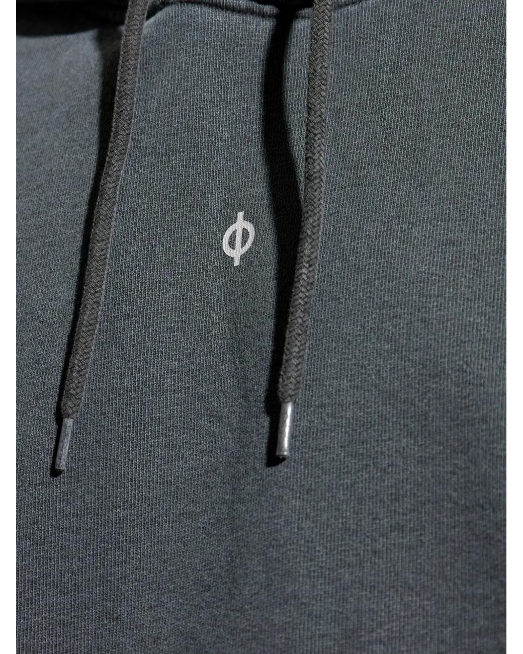 Samsøe & Samsøe Gray Hoodie Salmy À Logo Brodé Et Lien De Resserrage Saollie for men