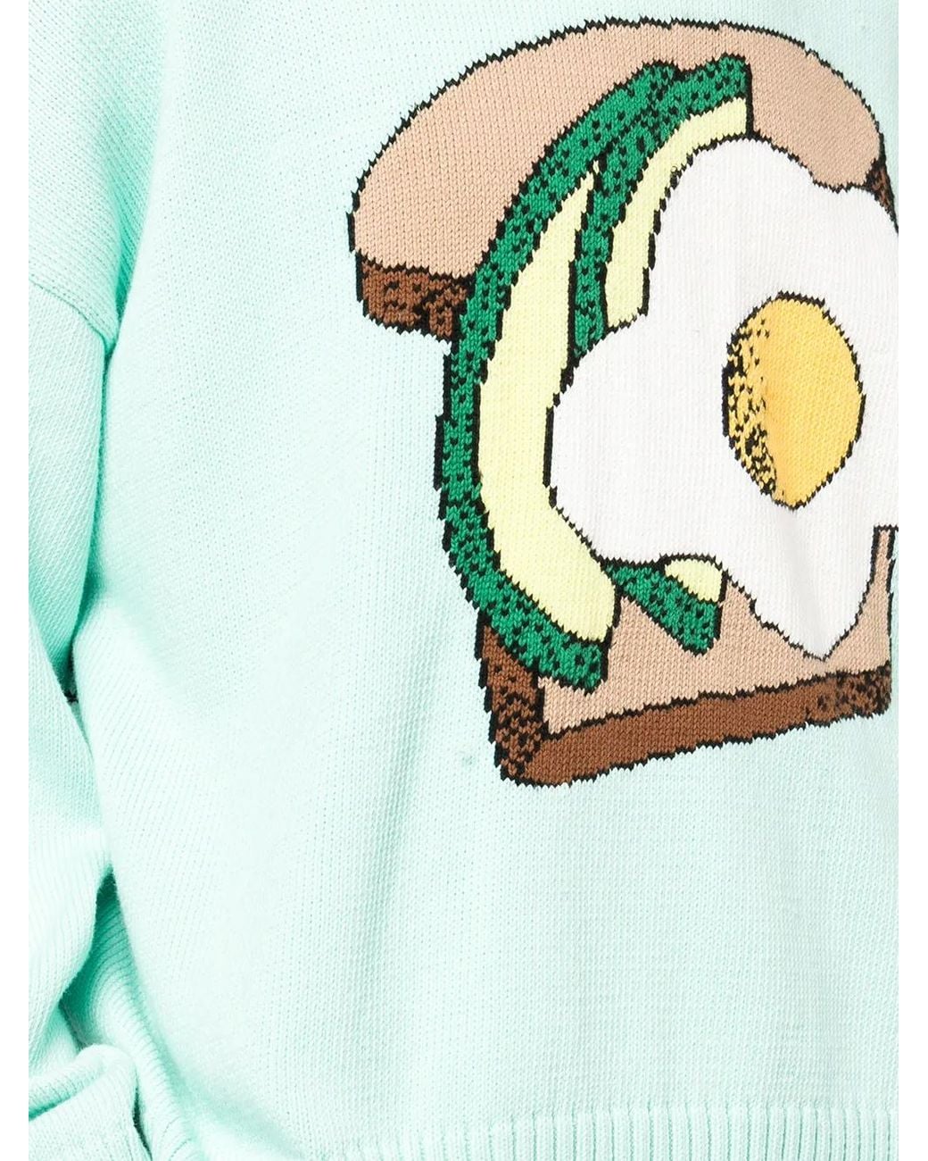 Monse Green Avocado Toast Merino-Knit Jumper