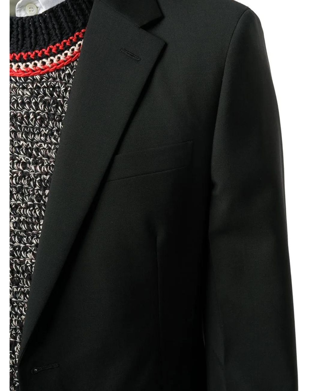Prada Black Single Breasted Wool And Mohair Suit for men