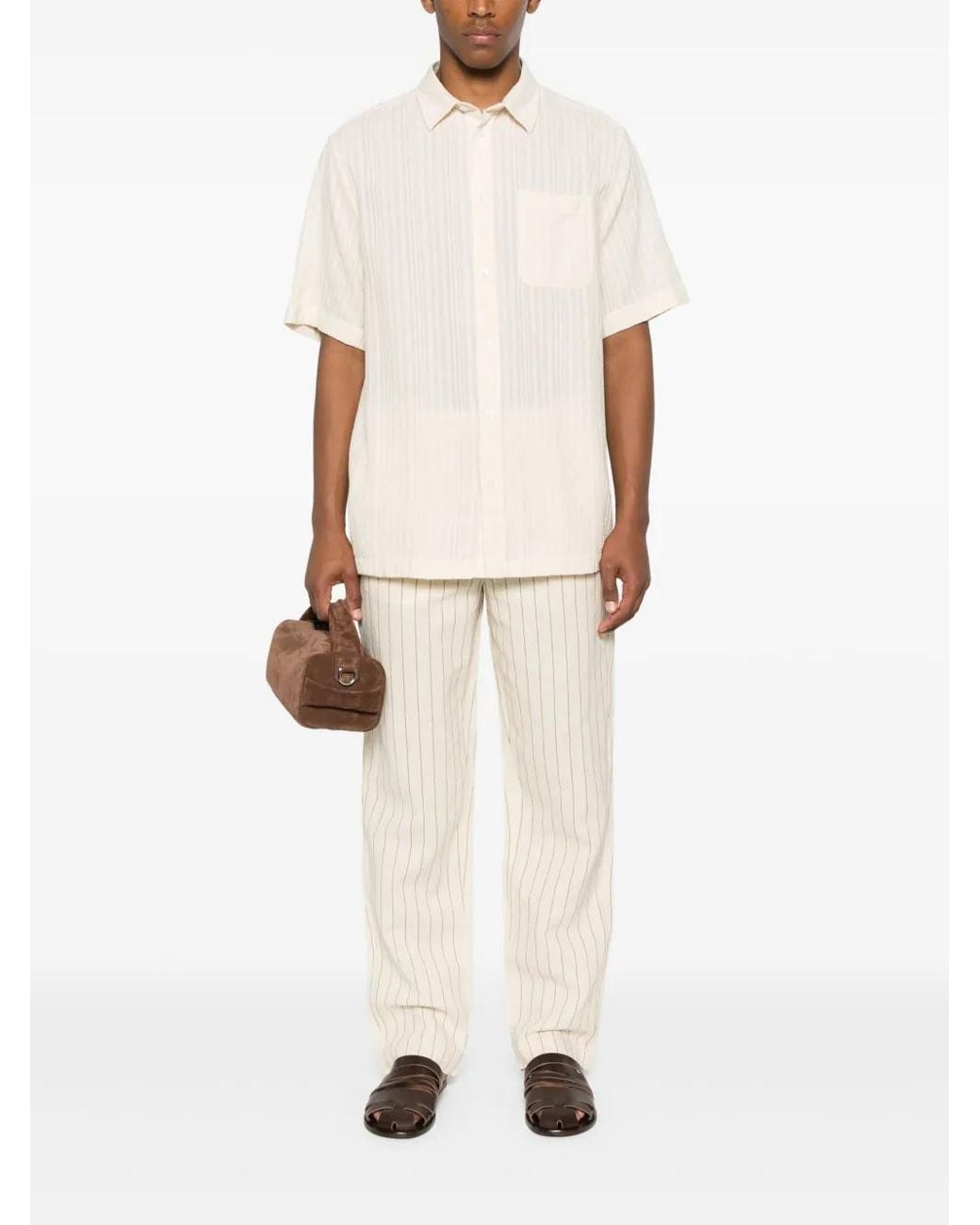 Les Deux White Button-Down Shirt for men