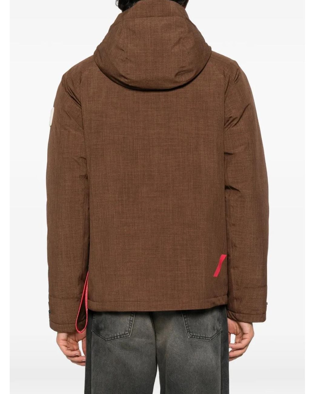AFTER LABEL Brown Toffen Hooded Multi-Pocket Jacket for men