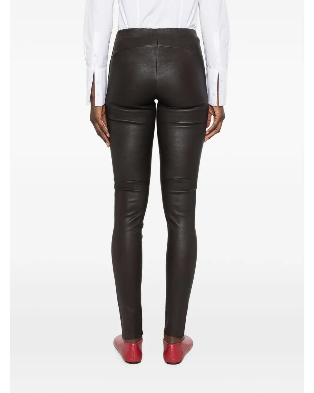 Arma Black Leather Trousers