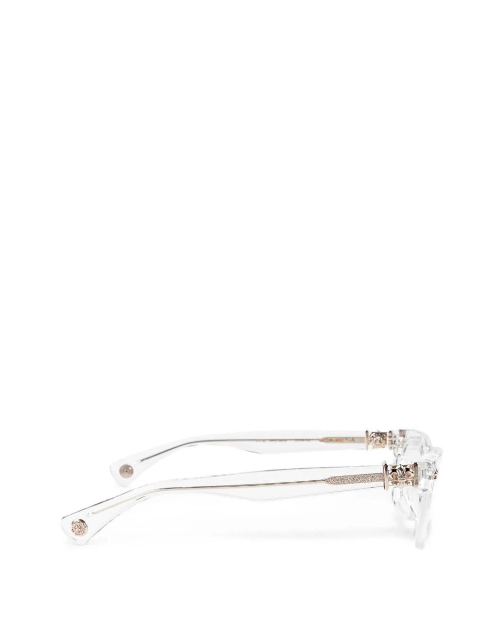 Chrome Hearts White Lunettes De Vue À Monture Rectangulaire for men