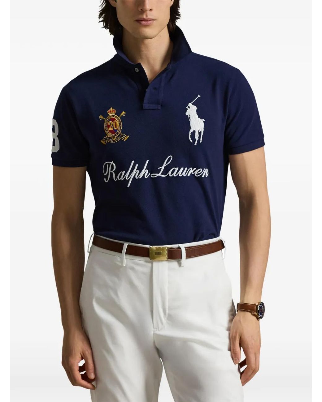Polo Ralph Lauren Big Pony 20Th Anniversary Polo Shirt in Blue for