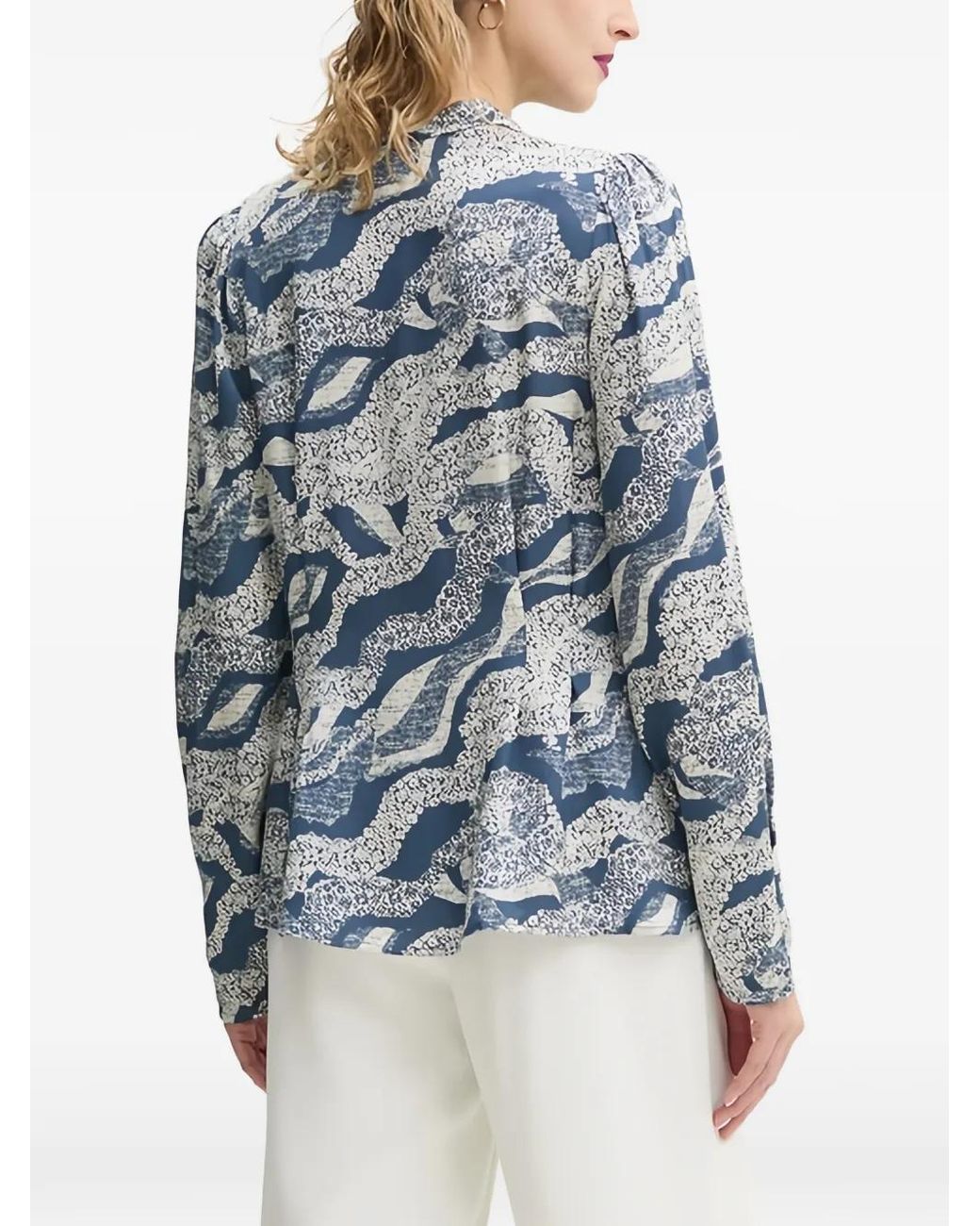 Bruuns Bazaar Overhemd Met Print in het Blue
