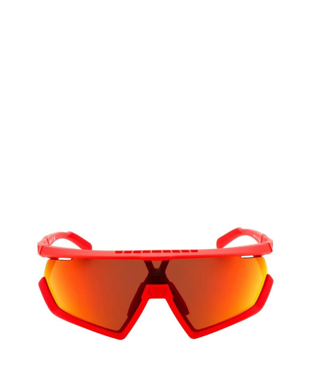 Adidas Orange Sp0054 Wraparound-Frame Sunglasses for men