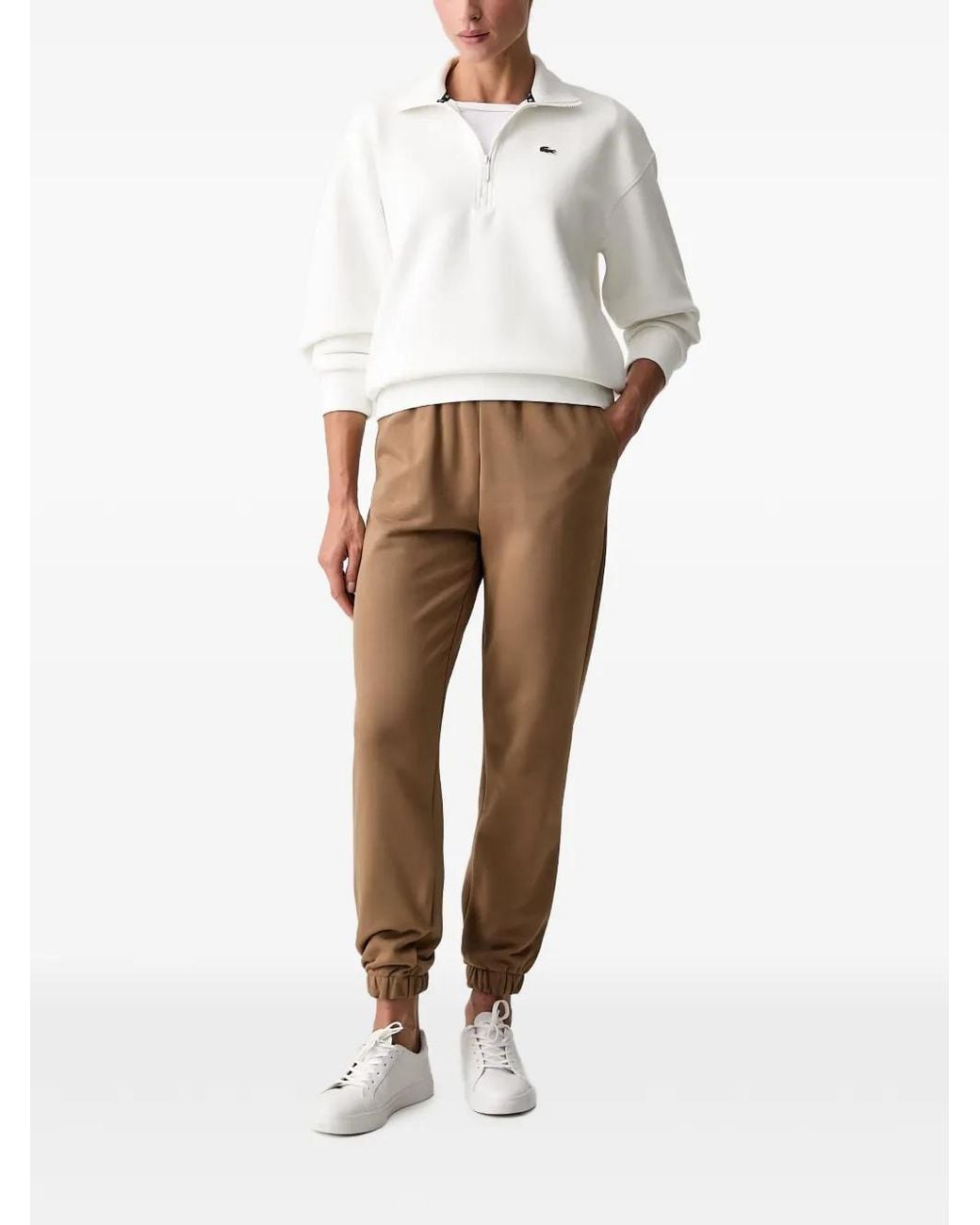 Lacoste Natural Logo-Patch Track Pants