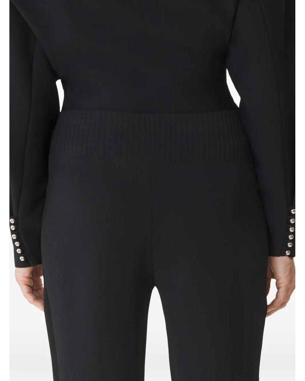Lanvin Blue Ribbed-Waistband Trousers