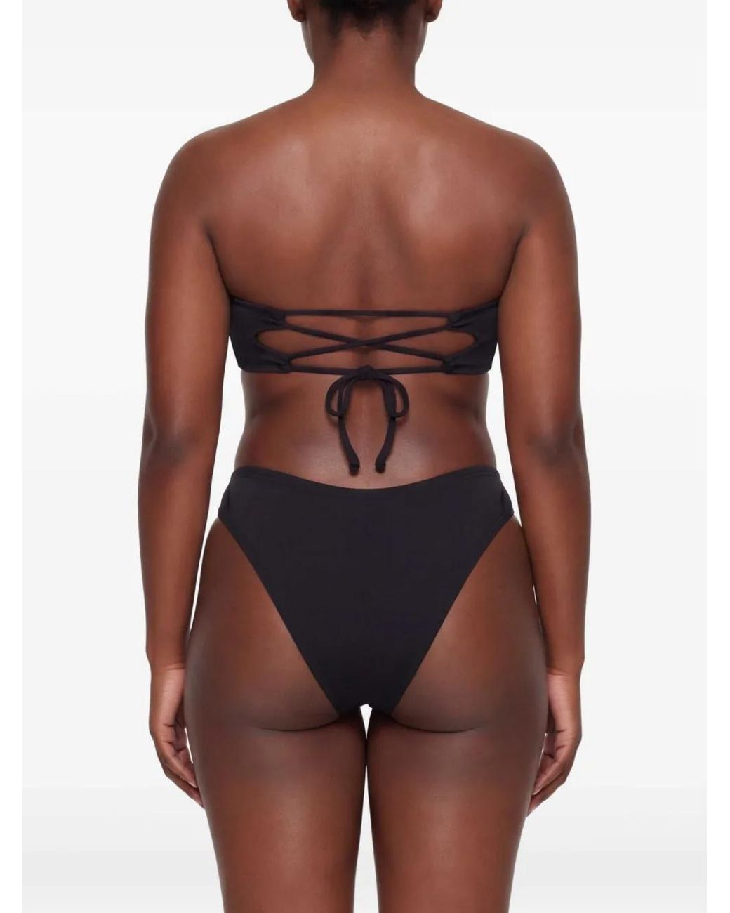 Let's Swim Black Bandeau Bikini Top
