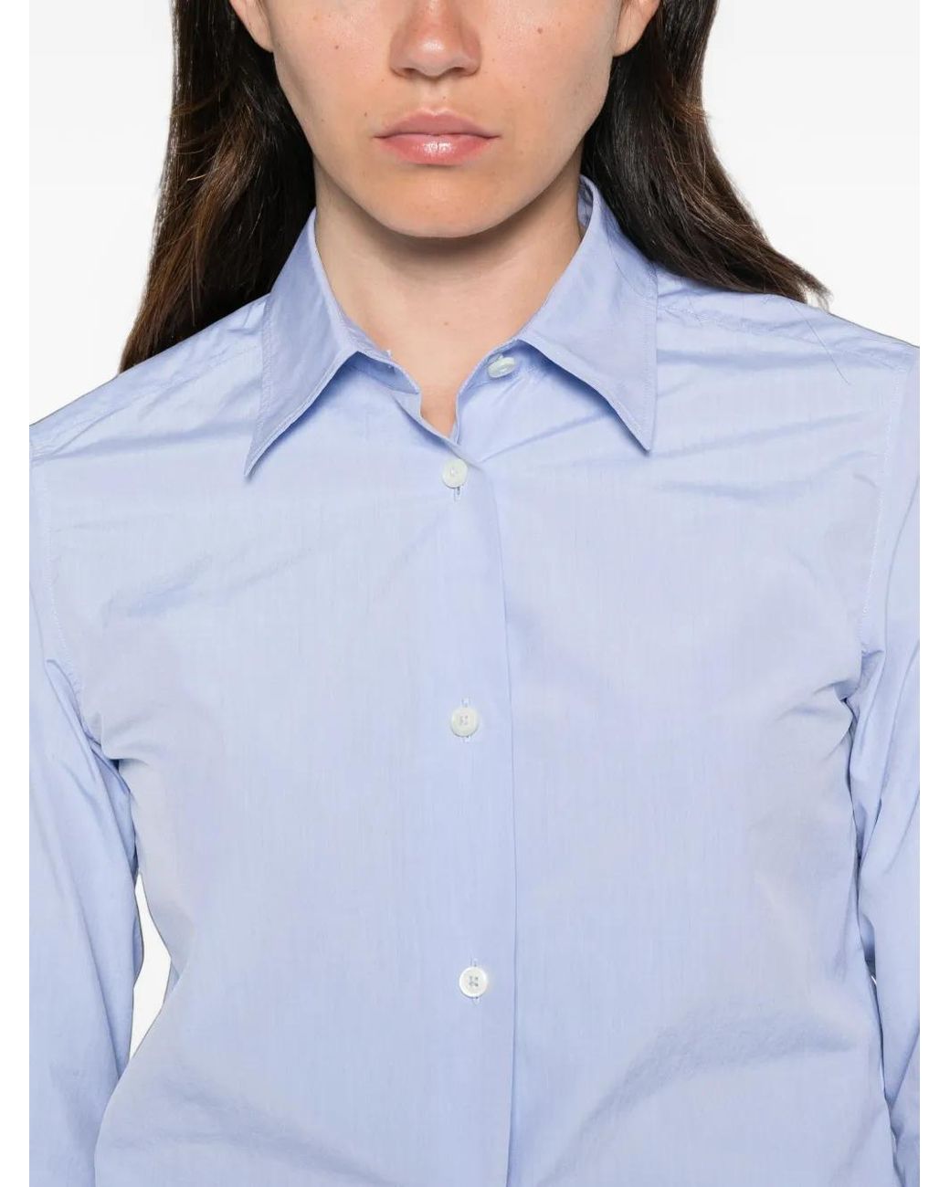 Jil Sander Getailleerd Overhemd in het Blue