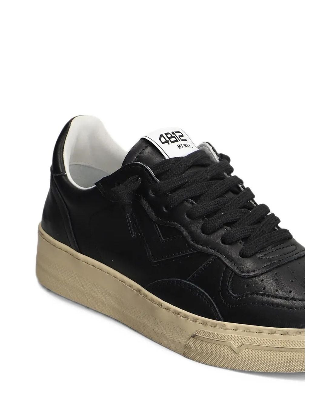 4b12 Black Hyper Sneakers for men
