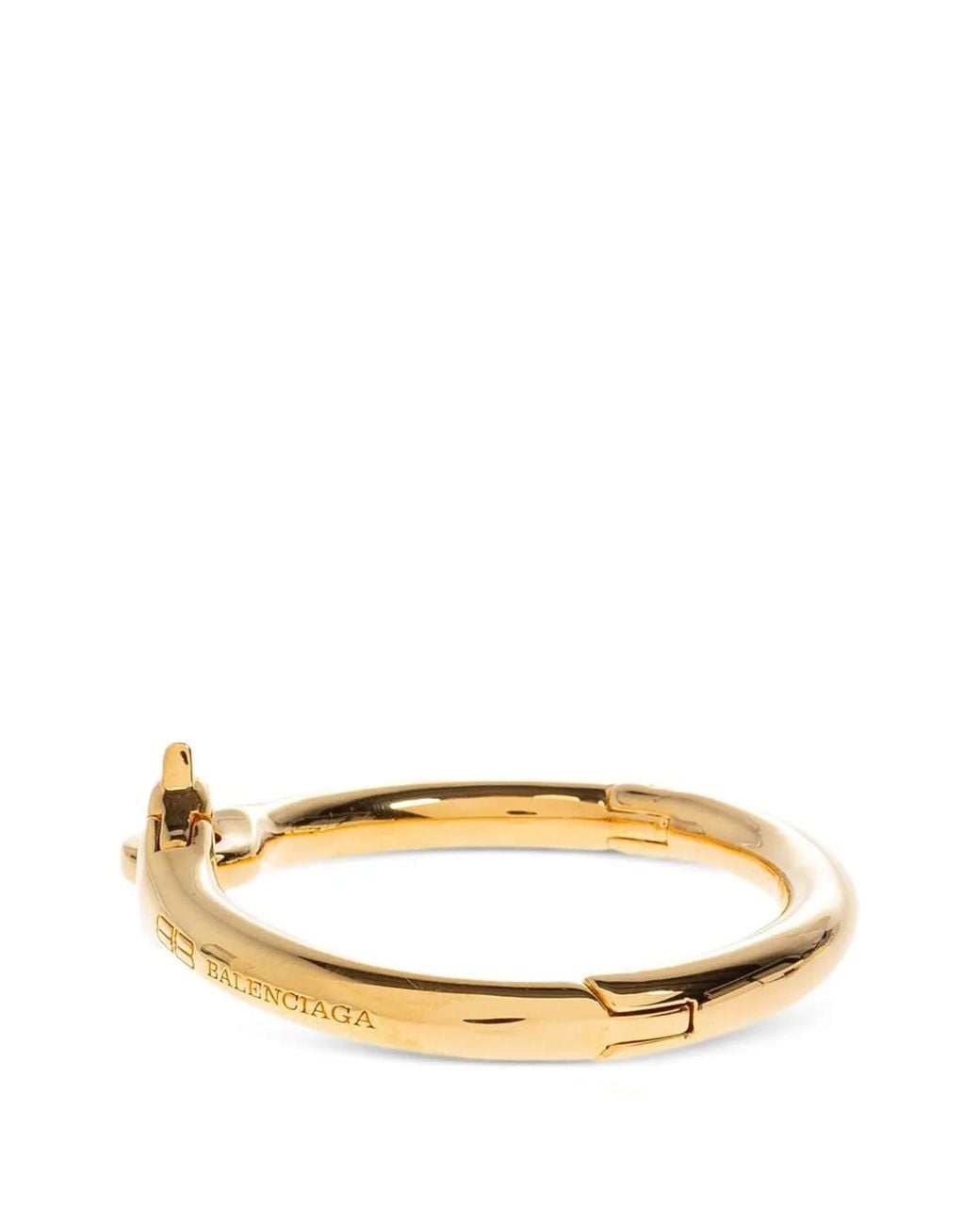 Balenciaga Metallic Saint-Germain Bangle Bracelet