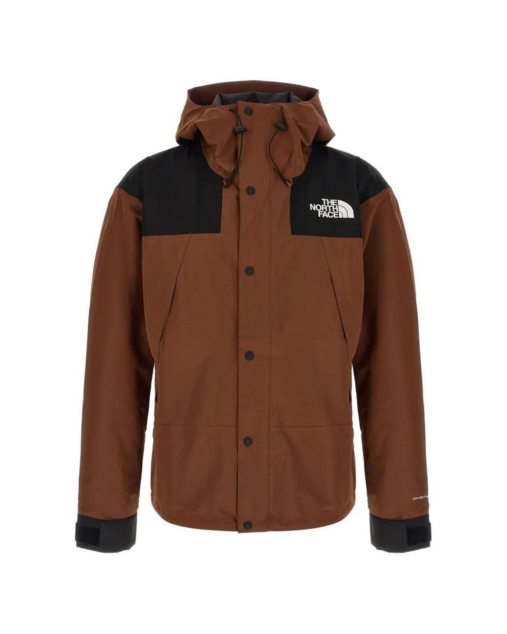 The North Face Brown Colour-Block Hooded Jacket for men