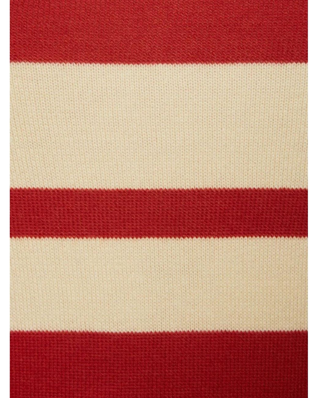 LaDoubleJ Red Gestreifter Pullover