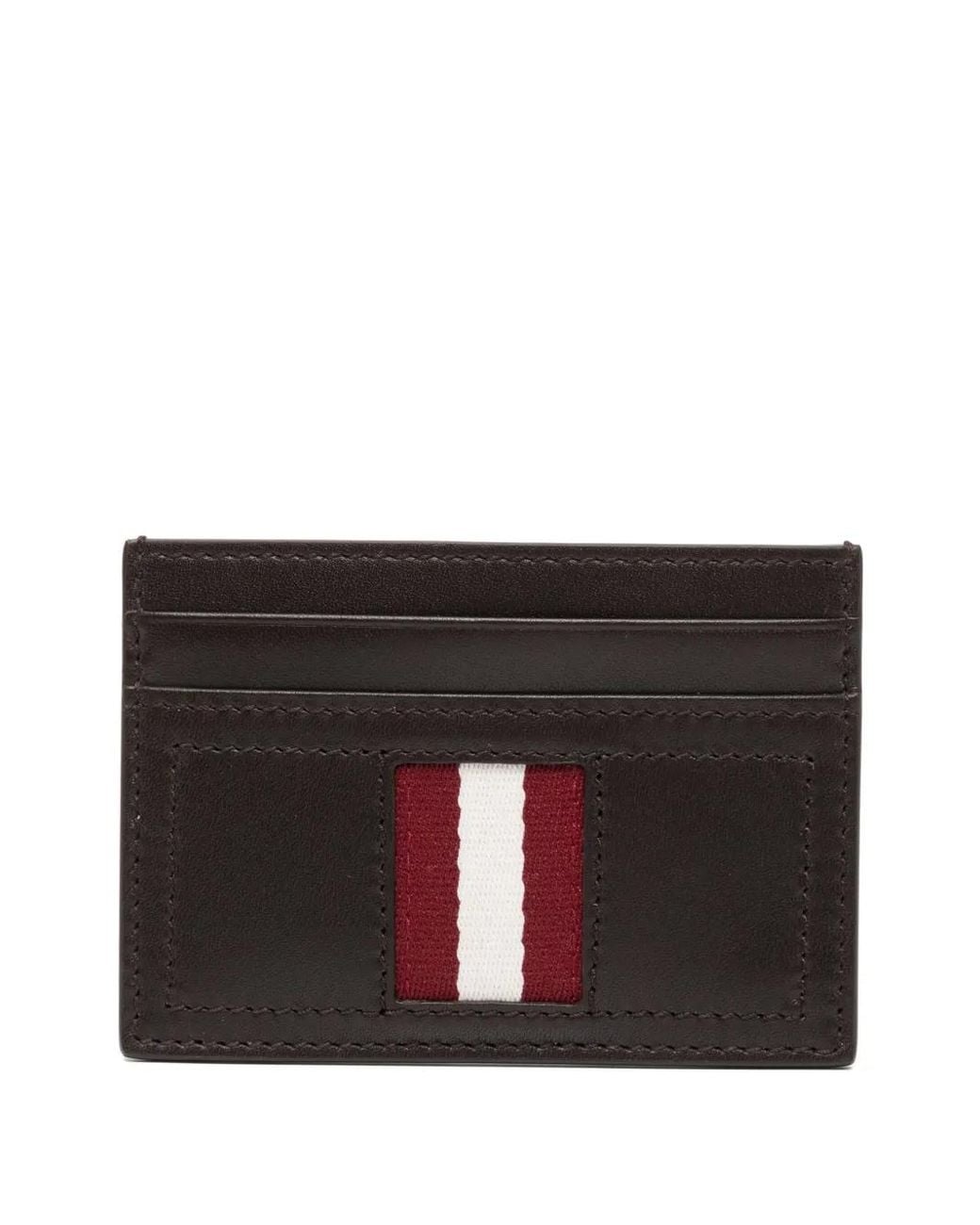 Bally Black Leather Cardholder for men