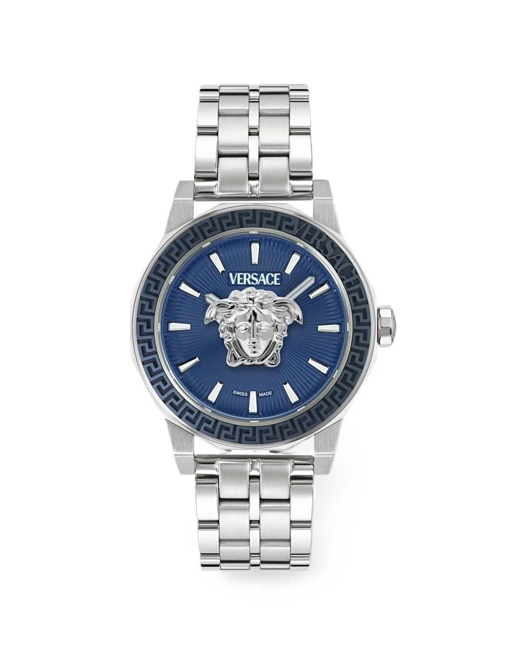 Versace Blue Montre Medusa Deco Gent 43 Mm for men
