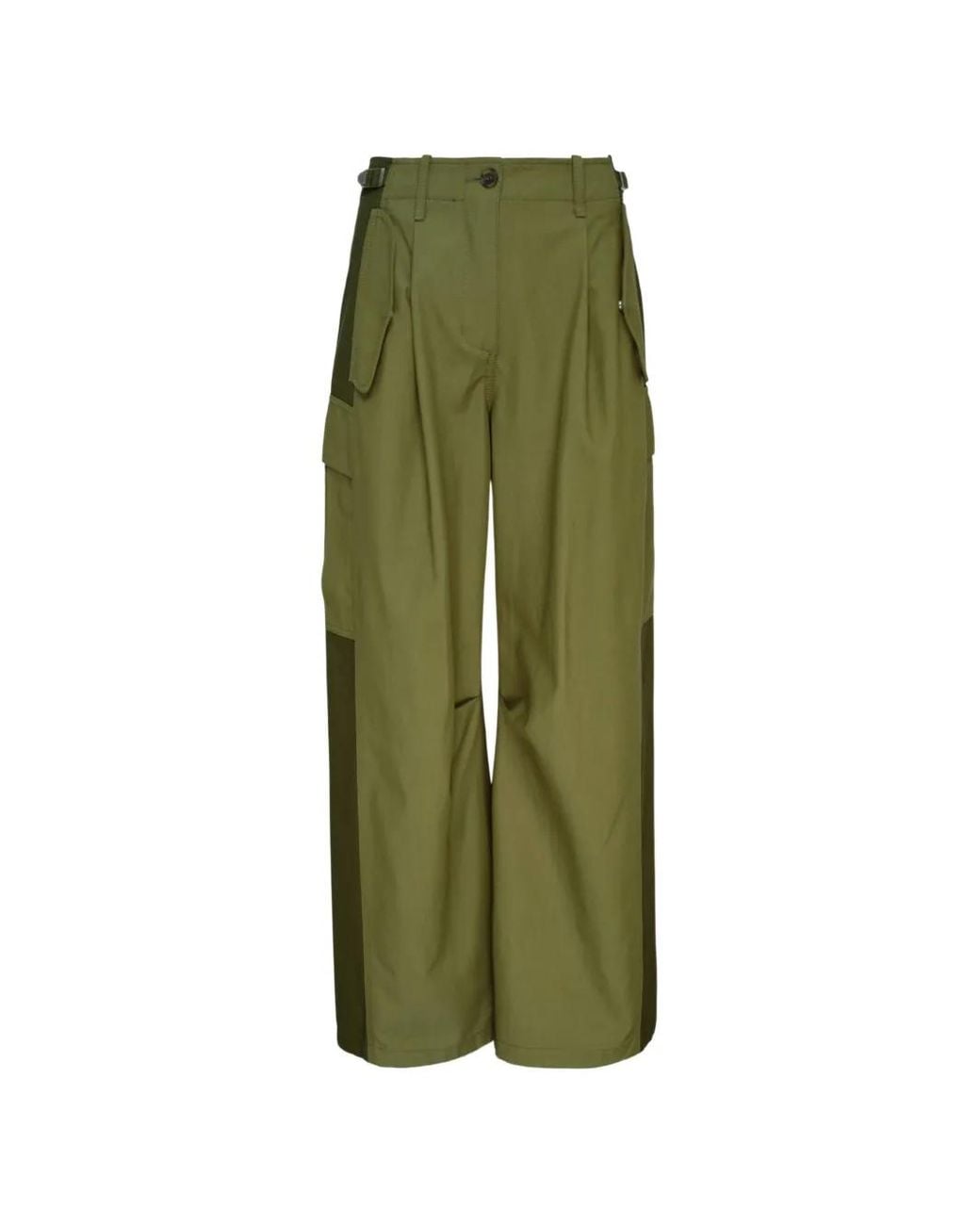 3.1 Phillip Lim Green Panelled Trousers