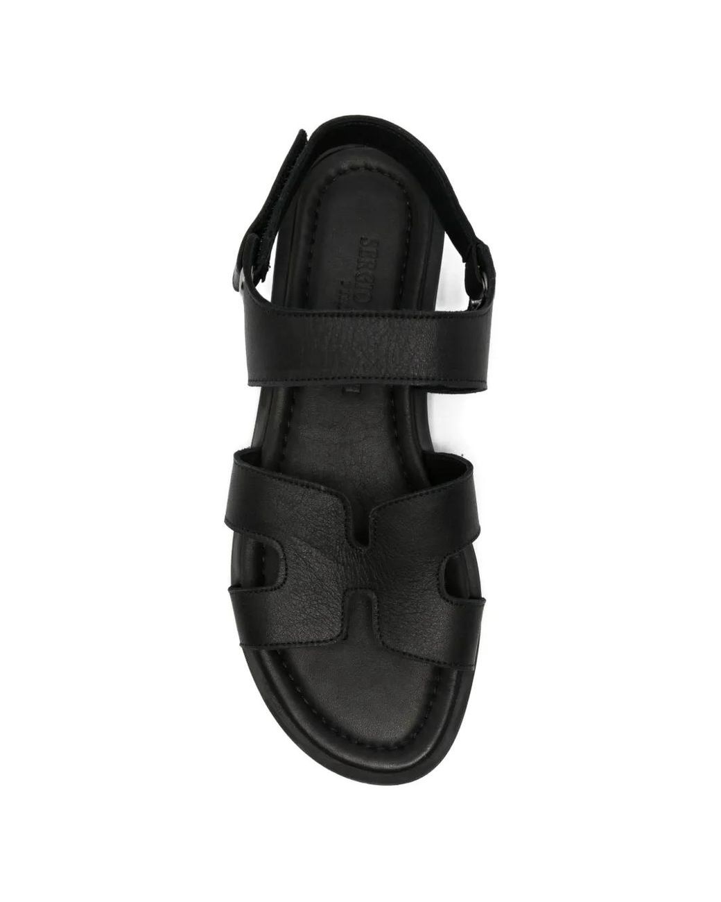 SERGIO MORETTI FIRENZE White Touch-Strap Leather Sandals