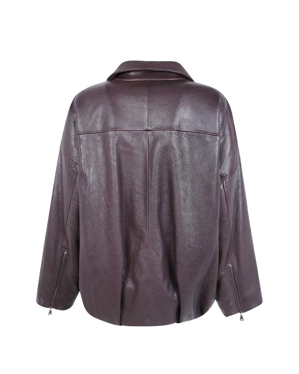 Emmeci Purple Belted Zip-Up Jacket