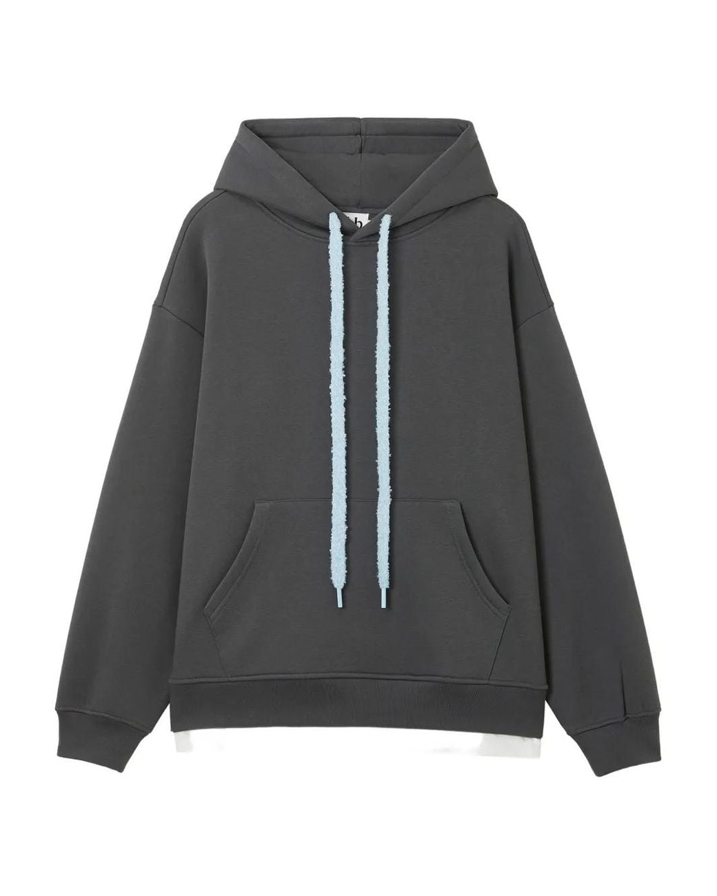 B+ AB Black Drawstring Pocket Hoodie