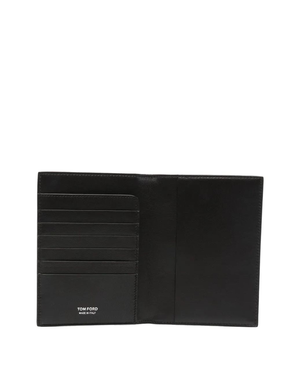 Tom Ford Black Crocodile-Effect Leather Wallet for men
