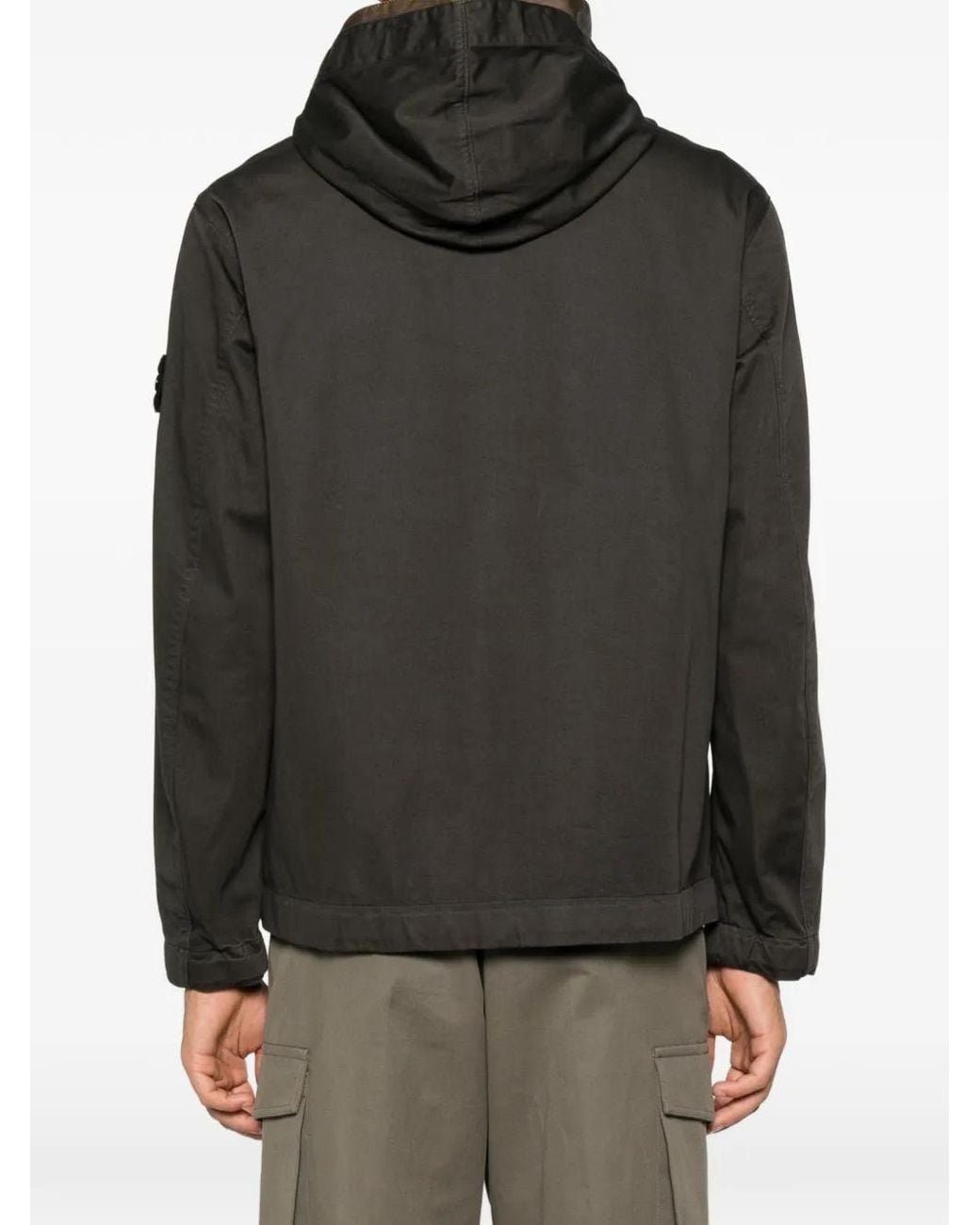 Stone Island Black Zip-Up Jacket for men