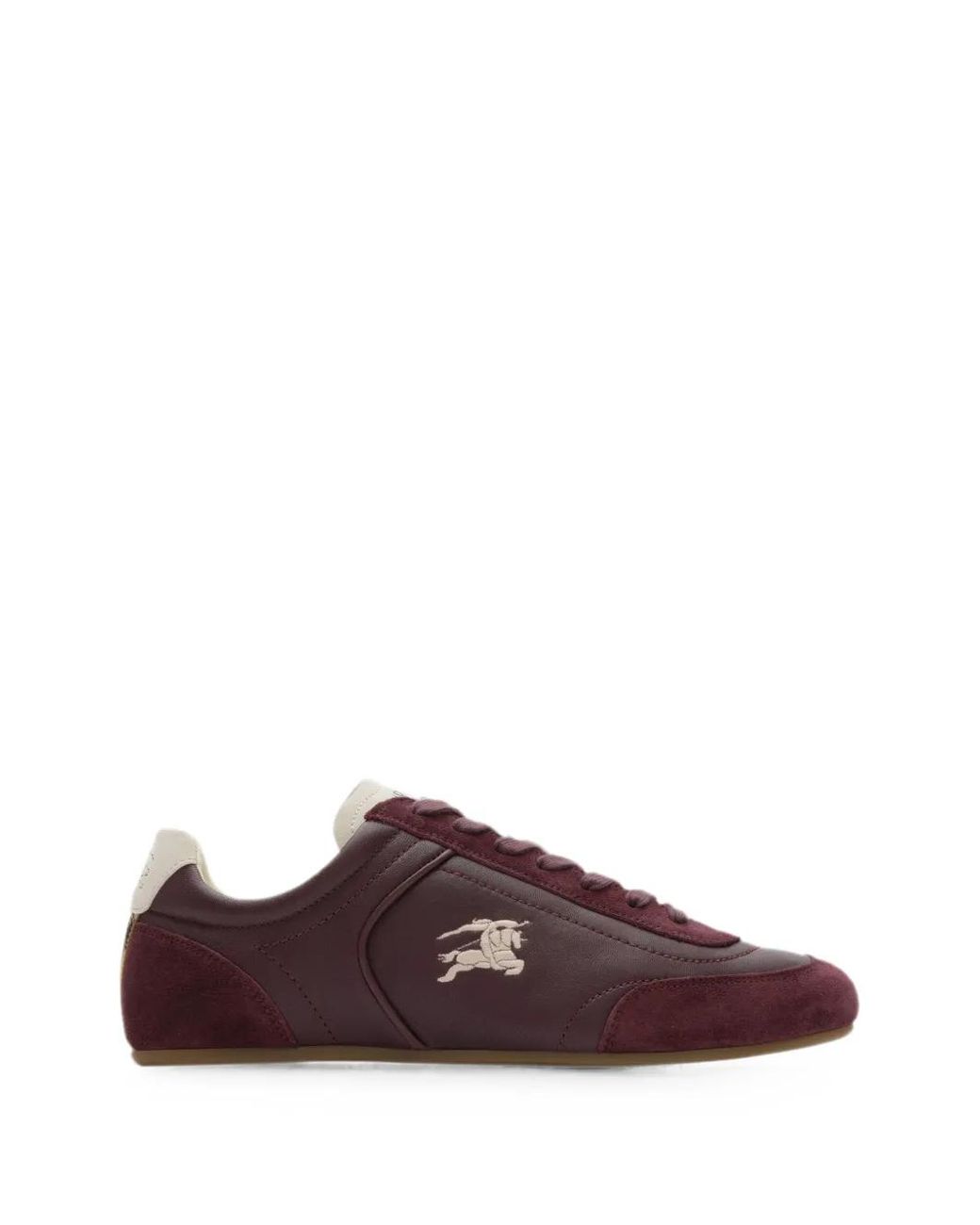 Burberry Brown Leather Knight Runner Sneakers
