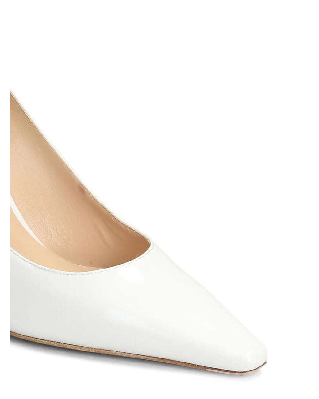Roberto Festa White Elais Pointed-Toe Pumps